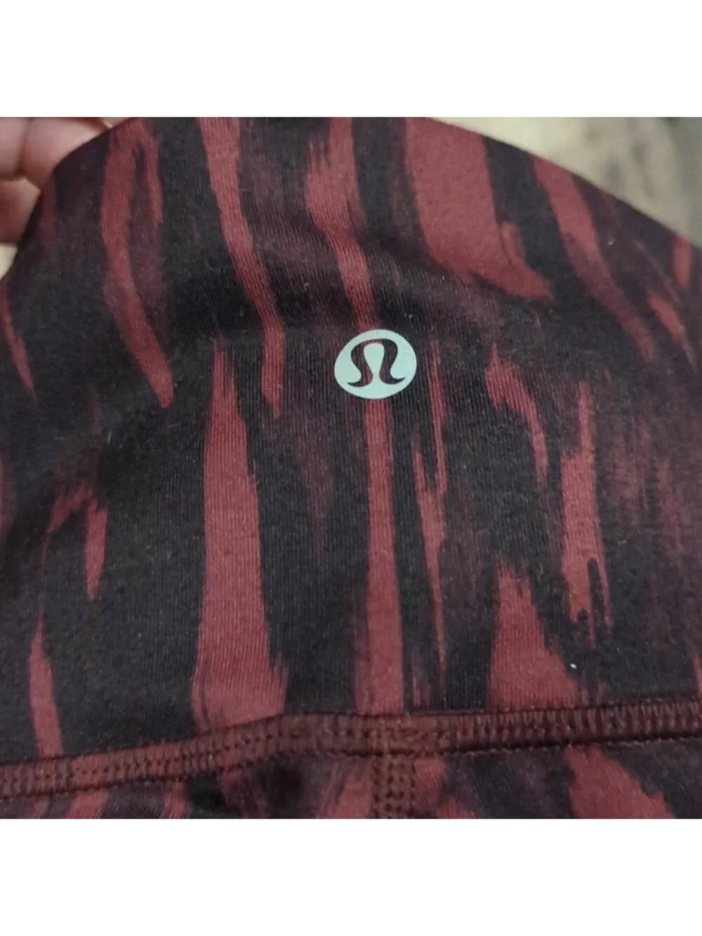 Lululemon Wunder Under Pant (Full-On Luon)Painted Animal Bordeaux Drama